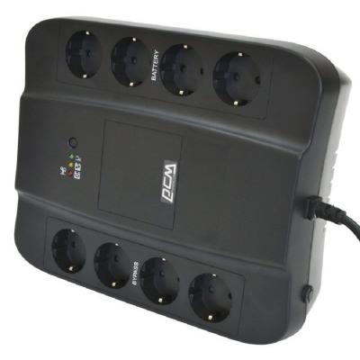 ИБП Powercom SPIDER, 850ВА, оффлайн, напольный, 285х232х103 (ШхГхВ), 230V,  однофазный, Ethernet, (SPD-850E)