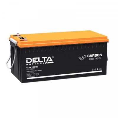 Аккумулятор Delta Battery CGD, 218х238х522 мм (ВхШхГ) 12 V 200 Ач, цвет: чёрный, (CGD 12200)