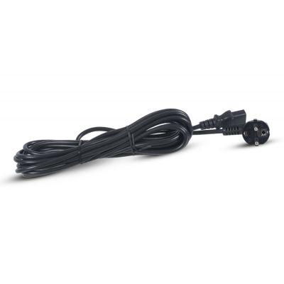 Шнур для блока питания Cabeus, IEC 60320 С13, вилка Schuko, 1.8 м, 10А, кабель пвс-ап 3*1.0, цвет: чёрный