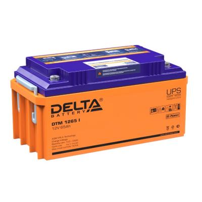 Аккумулятор для ИБП Delta Battery DTM I, 173х167х350 мм (ВхШхГ),  свинцово-кислотные,  12V/65 Ач, цвет: оранжевый, (DTM 1265 I)