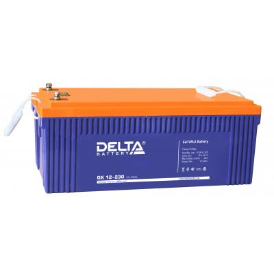 Аккумулятор для ИБП Delta Battery GX, 208х269х520 мм (ВхШхГ),  необслуживаемый электролитный,  12V/230 Ач, цвет: синий, (GX 12-230)