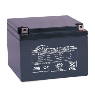 Аккумулятор для ИБП Leoch DJW, 125х175х166,5 мм (ВхШхГ),  необслуживаемый свинцово-кислотный,  12V/28 Ач, (DJW 12-28)