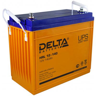 Аккумулятор для ИБП Delta Battery HRL, 287х173х342 мм (ВхШхГ),  необслуживаемый электролитный,  12V/140 Ач, цвет: жёлтый, (HRL 12-140)