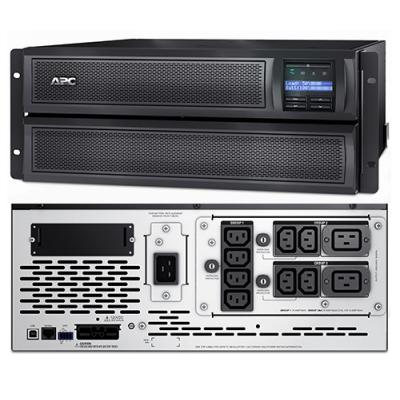 ИБП APC Smart-UPS, 3000ВА, линейно-интерактивный, в стойку, 432х483х178 (ШхГхВ), 230V, 4U,  однофазный, Ethernet, (SMX3000HV)