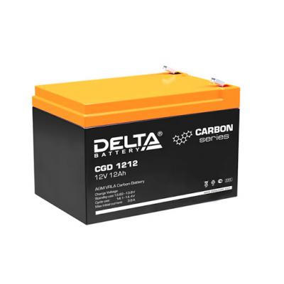 Аккумулятор Delta Battery CGD, 95х98х151 мм (ВхШхГ) 12 V 12 Ач, цвет: чёрный, (CGD 1212)