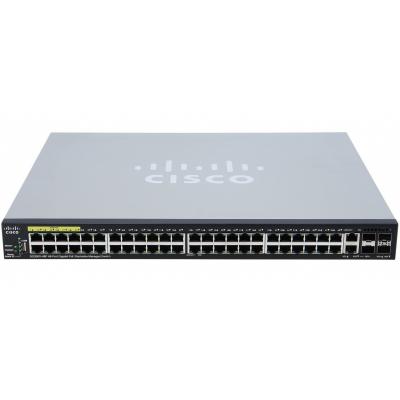 Коммутатор Cisco, SG350X-48P-K9-EU