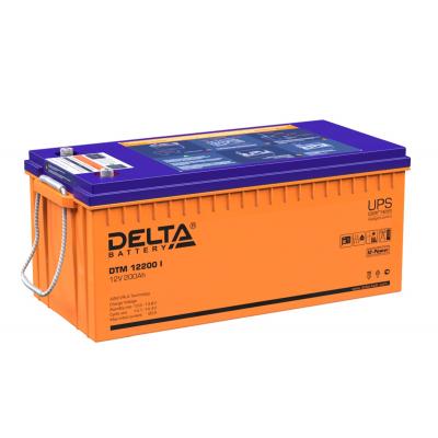 Аккумулятор для ИБП Delta Battery DTM I, 222х239х522 мм (ВхШхГ),  свинцово-кислотные,  12V/200 Ач, цвет: оранжевый, (DTM 12200 I)