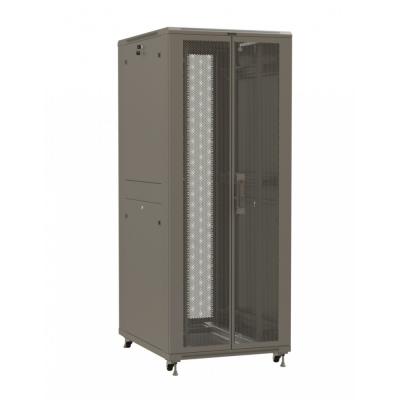 Шкаф серверный напольный Hyperline TTR, IP20, 47U, 2277х600х1000 мм (ВхШхГ), дверь: двойная распашная, перфорация, боковая панель: сплошная съемная, р