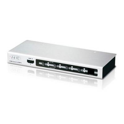 Переключатель KVM Aten, Altusen, портов: 4 х HDMI (Type A), 25х80х20 мм (ВхШхГ), RS232, цвет: металл